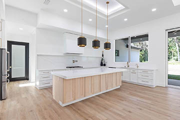 Kitchen With View of Back Yard - Flagler Beach